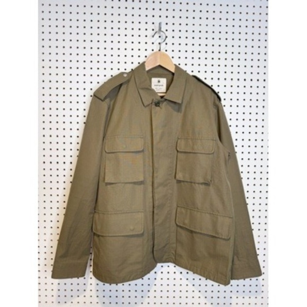 Snow Peak | Organic Cotton Ripstop Field Jacket Olive‎ Green JK-19AU118 Size M